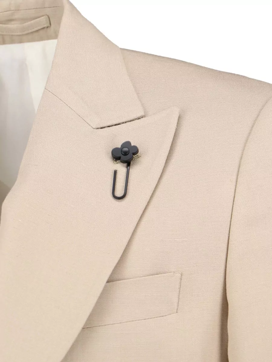 Lardini Silk Viscose Single-Breasted Blazer