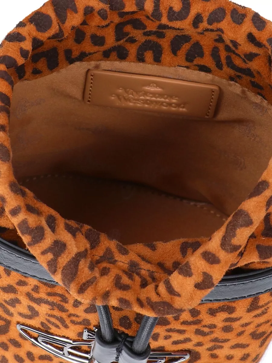 Vivienne Westwood Kitty Small Leather Bucket Bag