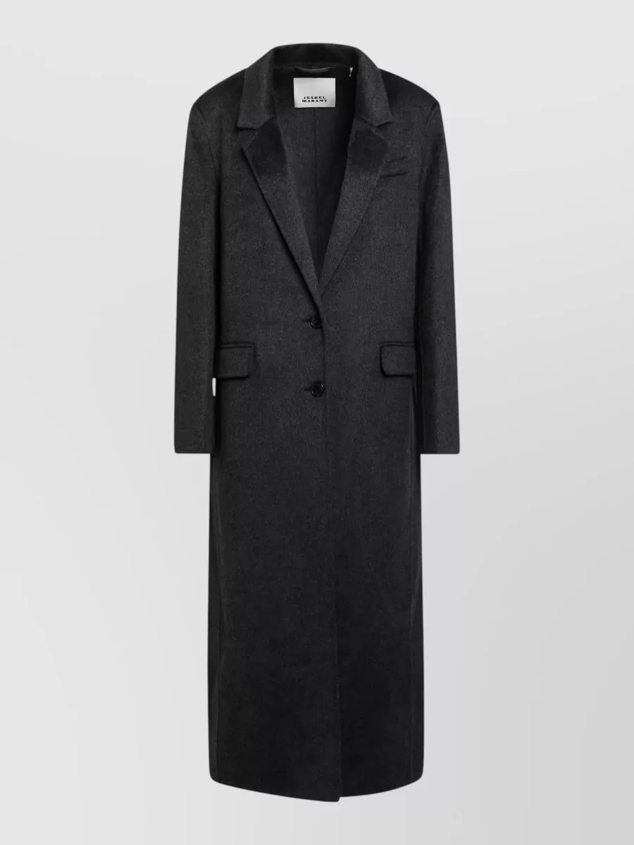 Isabel Marant wool cashmere long single-breasted coat