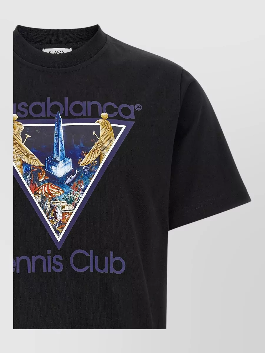 Casablanca cotton graphic print short-sleeve t-shirt