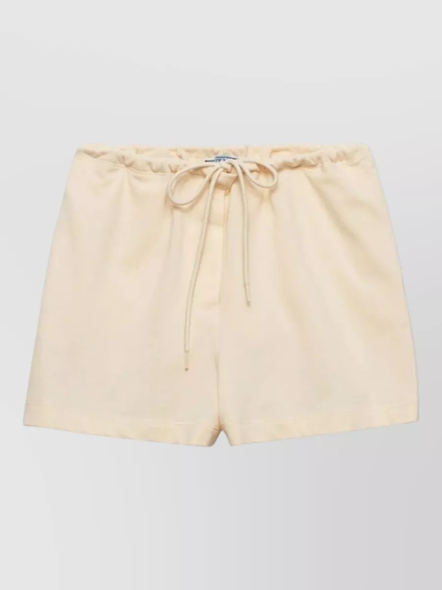 Prada cotton cropped trousers