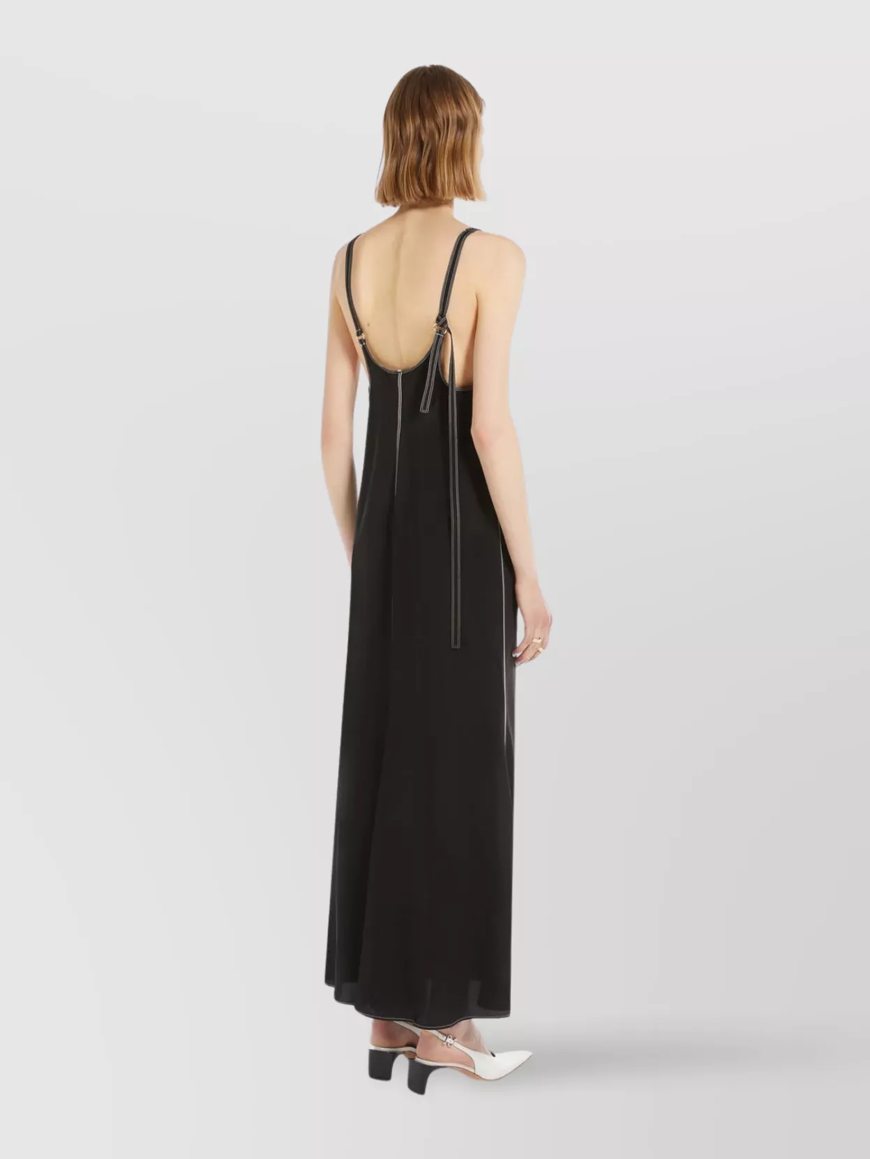 Sportmax Unity V-Neck Dress Metal Hardware