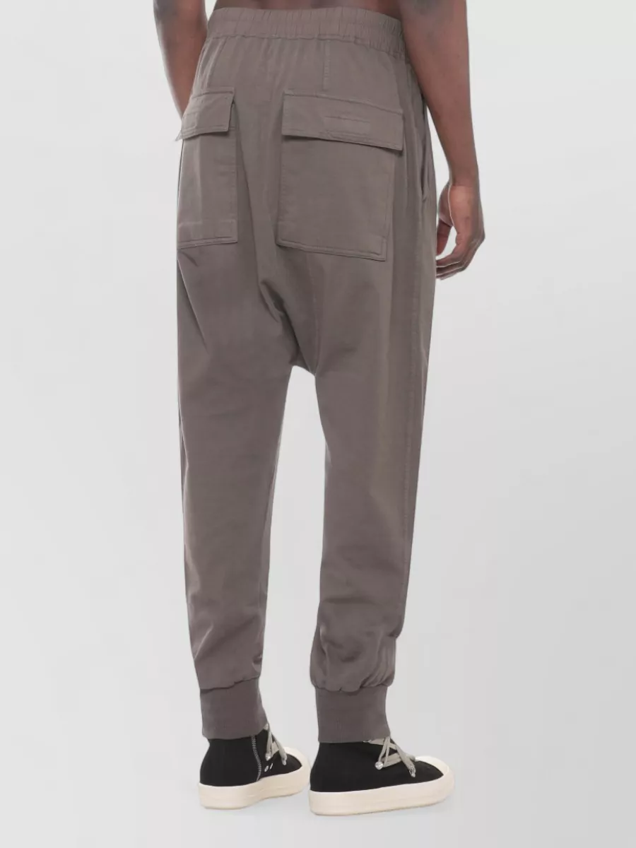 Rick Owens Drkshdw Cotton Straight-Leg Drop-Crotch Trousers
