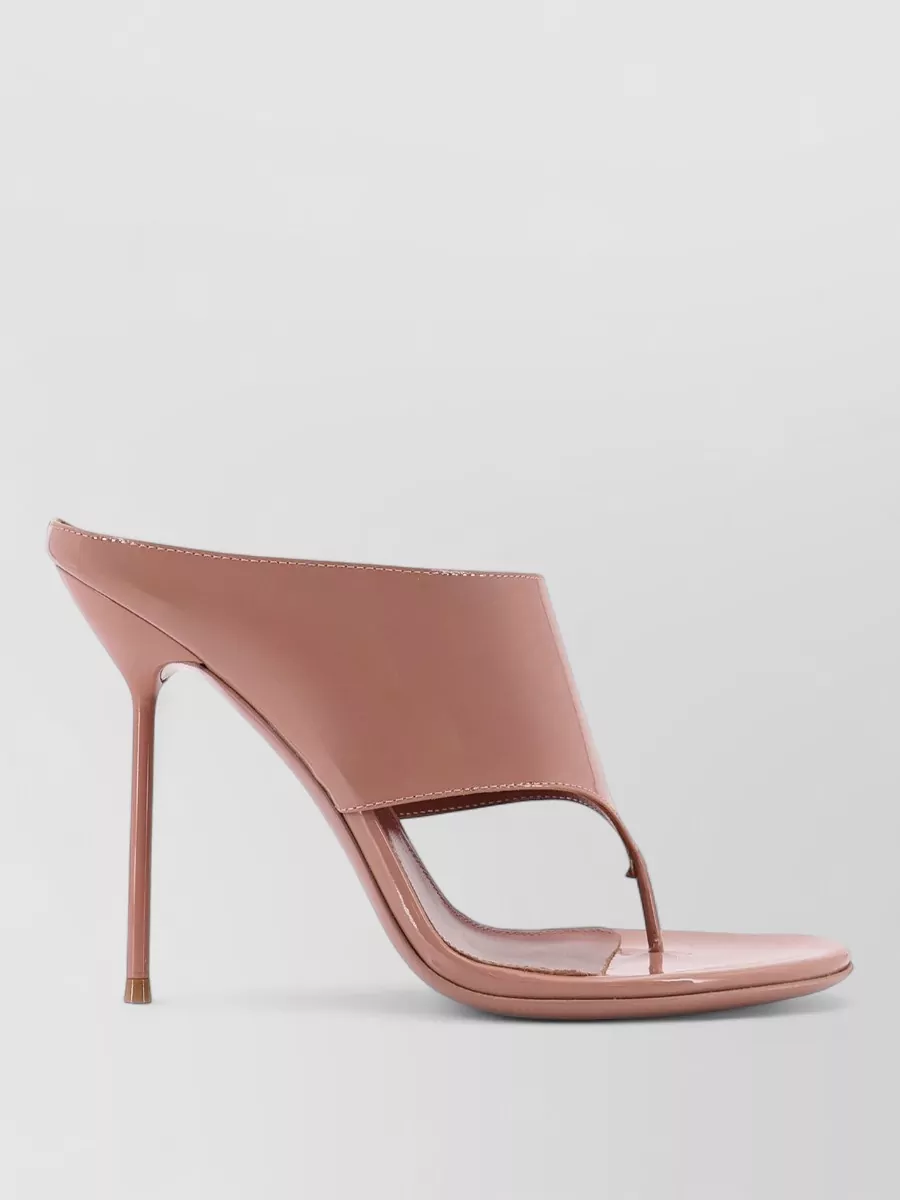 Paris Texas Flat Sandals Open Toe Stiletto Heel Straps