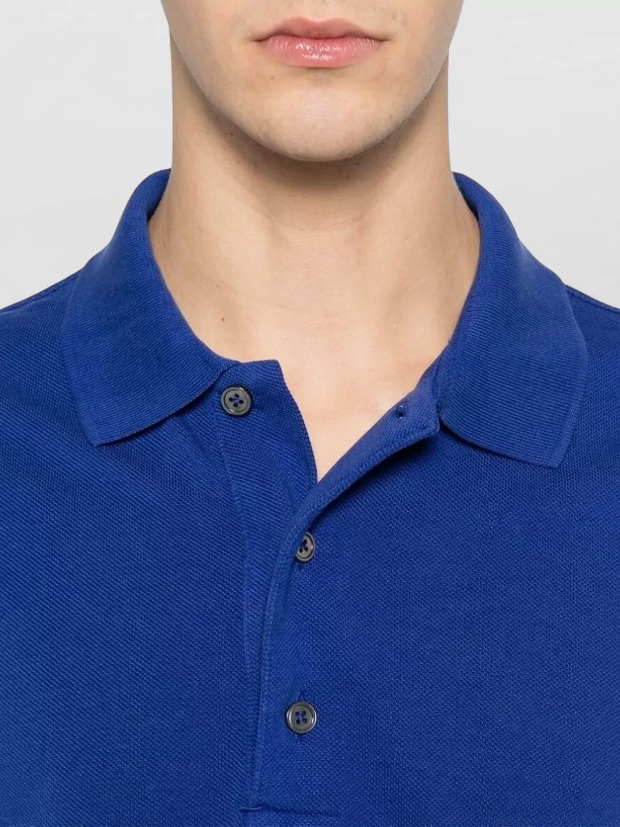Tom Ford Polo Shirt Cotton Blend Piqué Knit