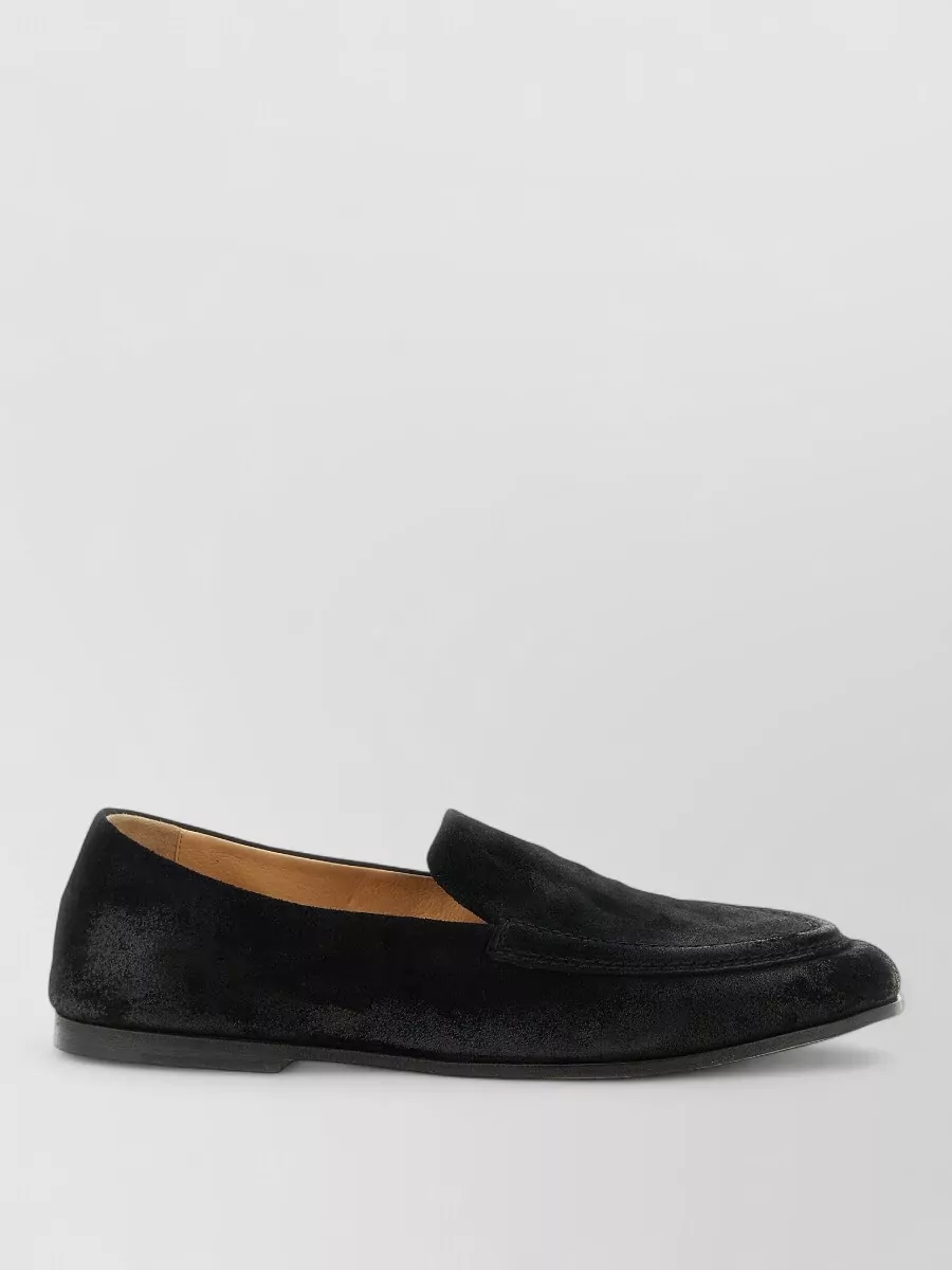 Marsell Bordone Loafers Round Toe Suede Finish