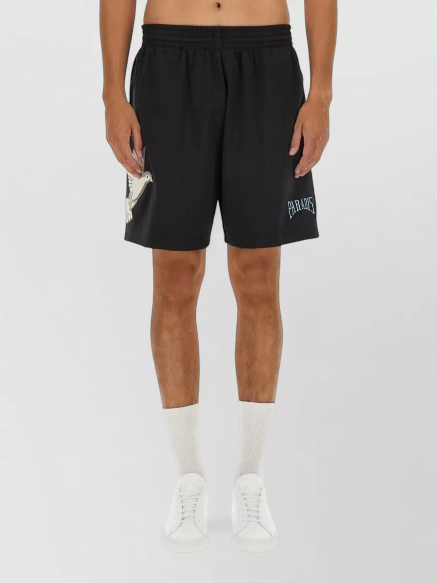 3.Paradis Logo-Print Deck Shorts