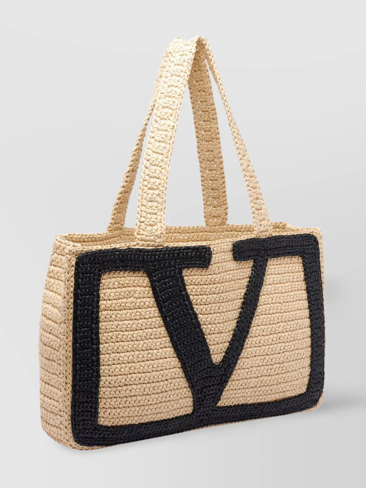Valentino Garavani Viva Superstar Crochet Woven Texture Tote