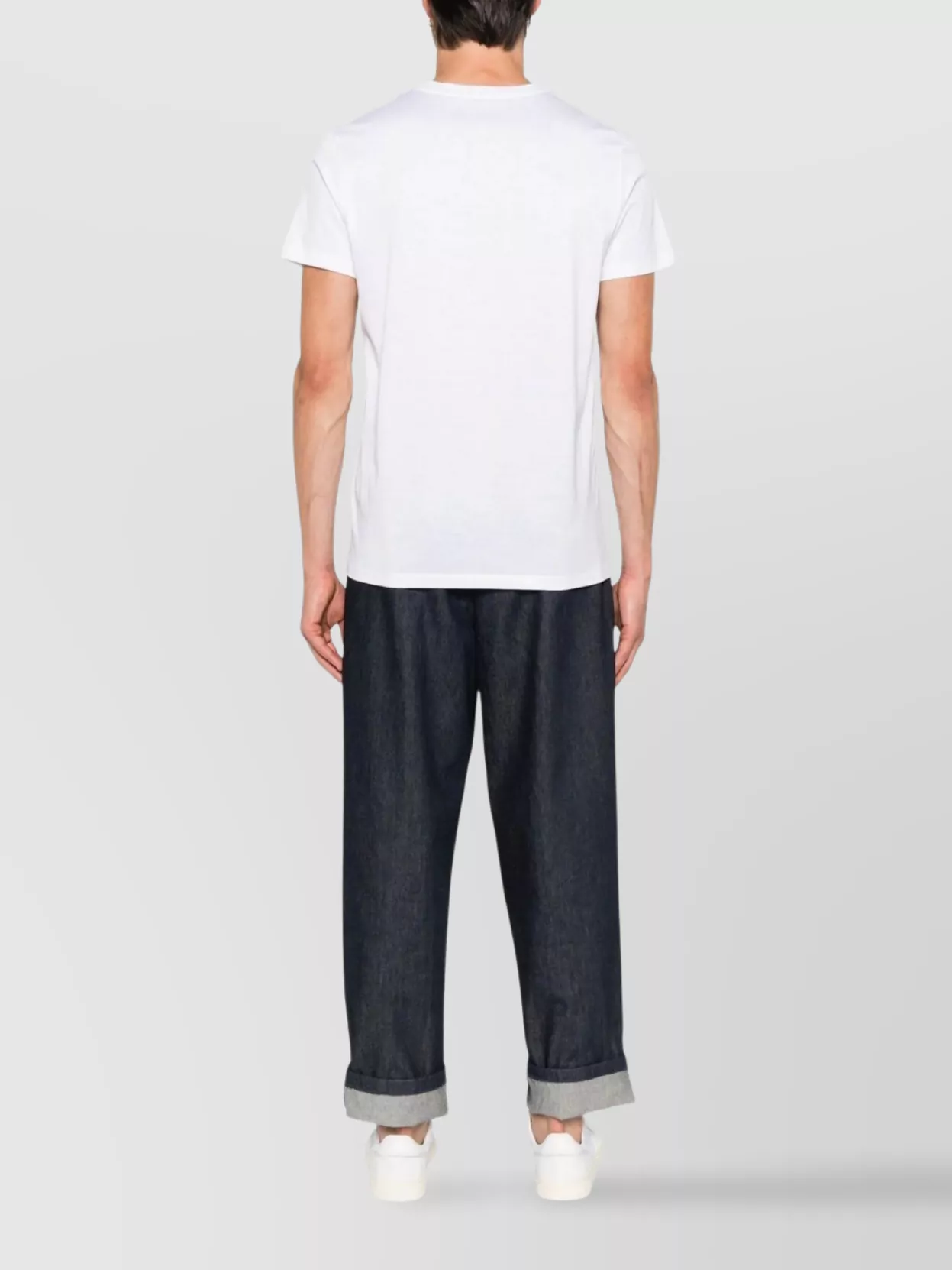 Moncler Dual Logo Embroidered Crew Neck T-Shirt
