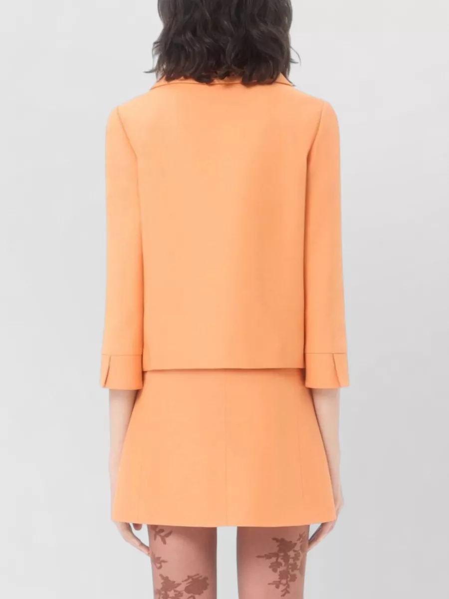 Valentino Garavani Silk Virgin Wool Single-Breasted Suit Jacket