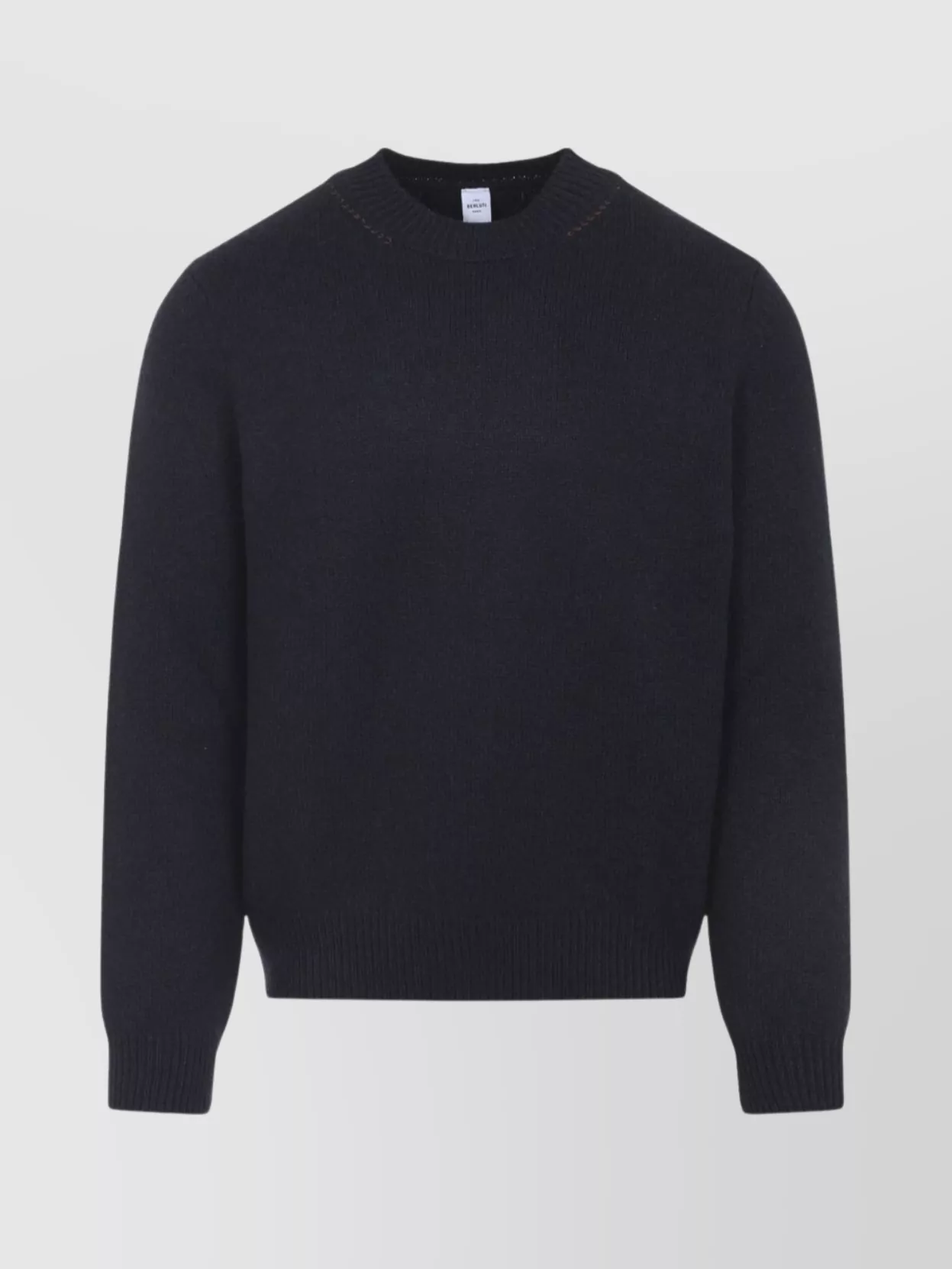 Berluti Crew Neck Long Sleeve Ribbed Sweater