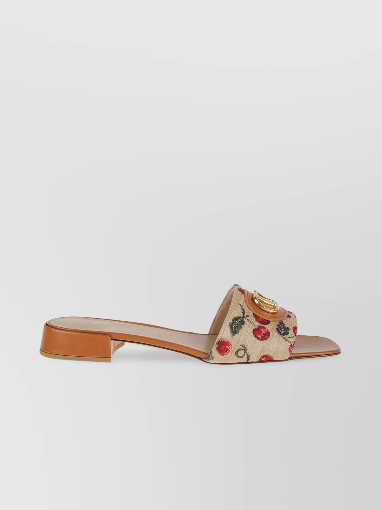 Valentino Garavani Women Embroidered Raffia Vlogo Signature Slippers In Multi