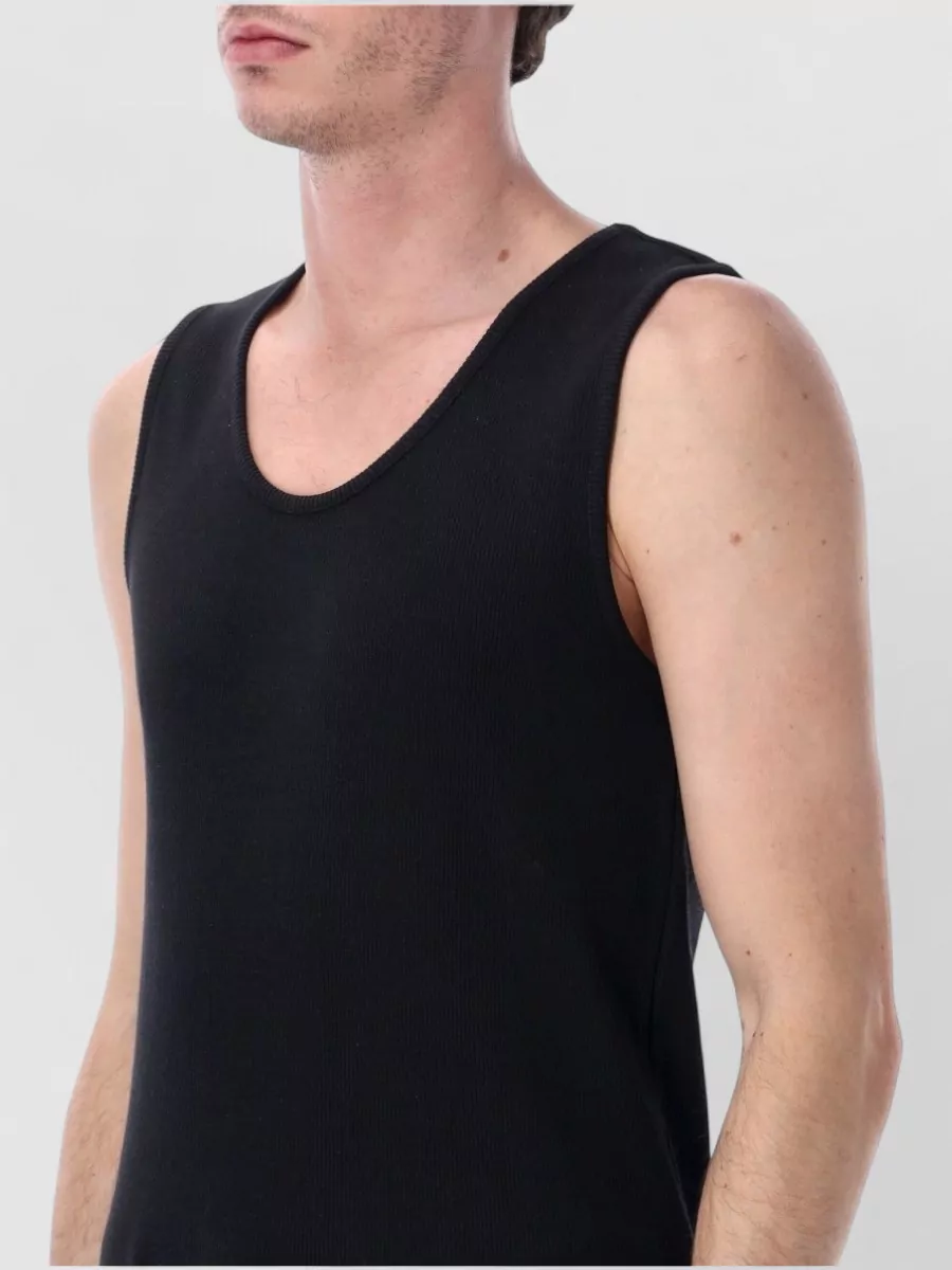 Lemaire Rib Tank Top Scoop Neck Sleeveless