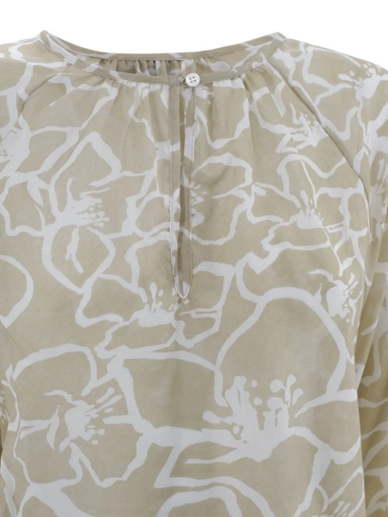 Whyci Crew Neck Floral Print Blouse