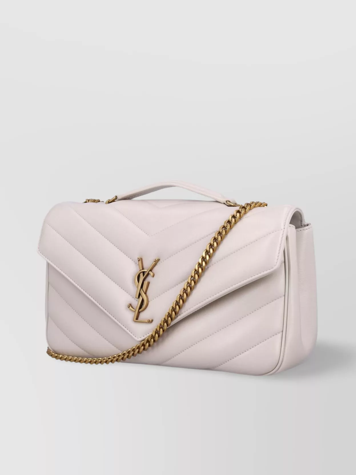 Saint Laurent Quilted Medium Shoulder Bag With Sliding Chain