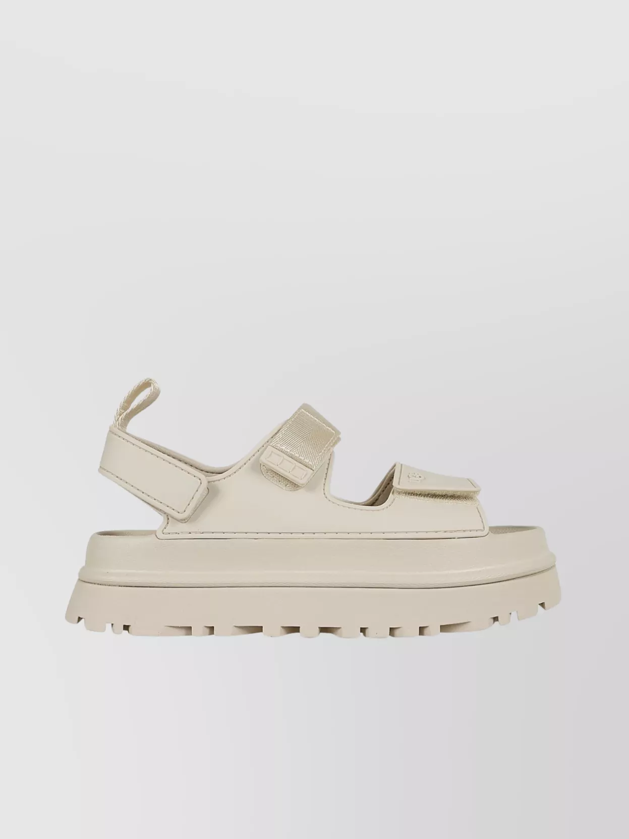 Shop Ugg Chunky Sole Sandals Contrast Stitching