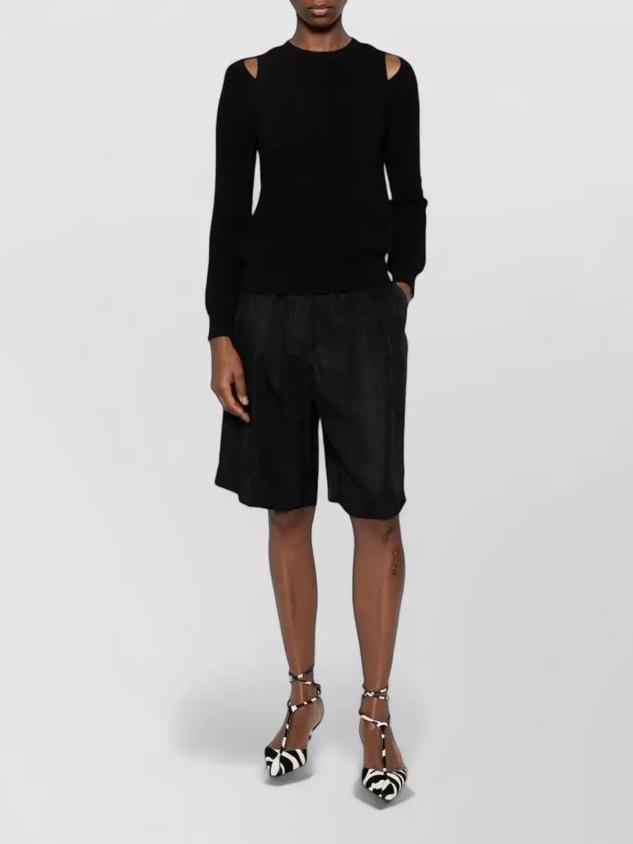 Elisabetta Franchi Cutout knit sweatshirt