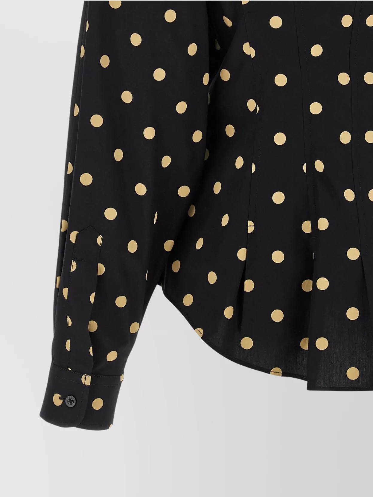 Moschino Dotted Shirt With Collar And Long Sleeves