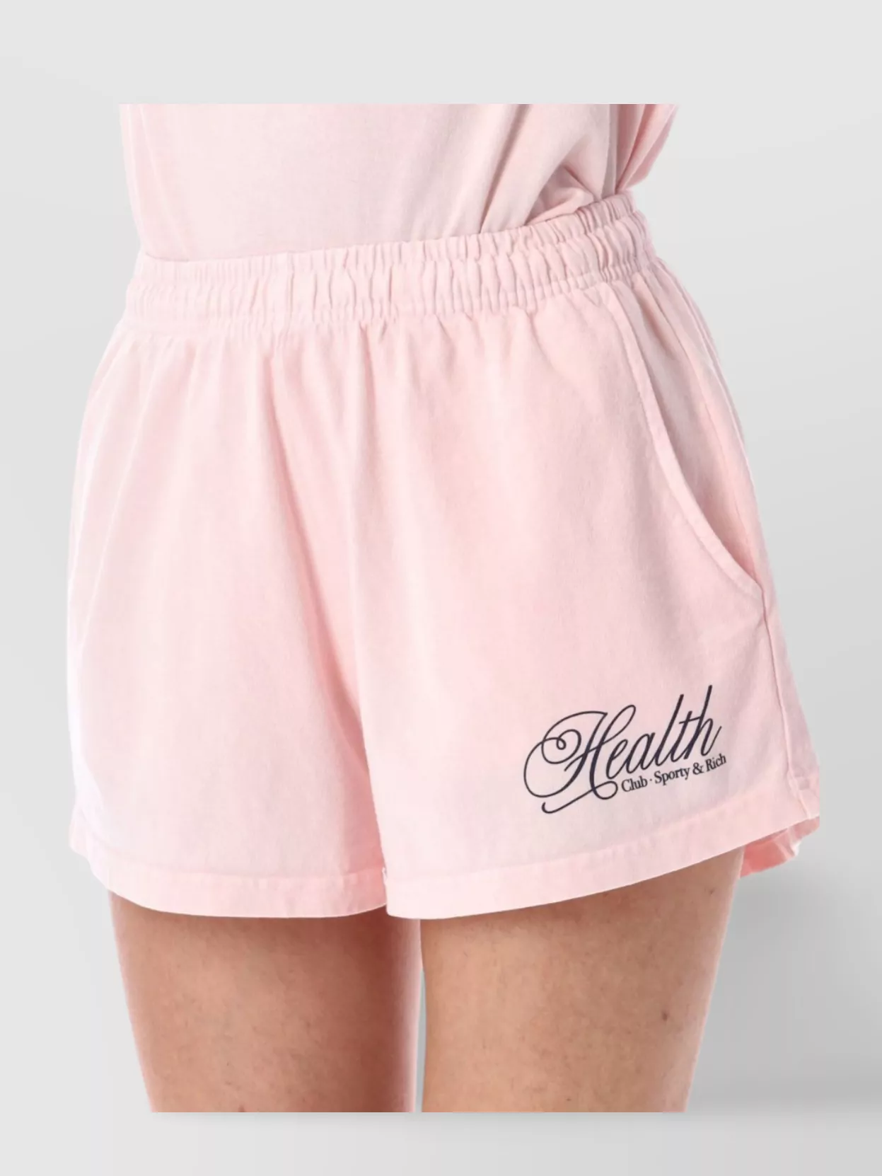 Sporty And Rich Wellness Short Featuring Pockets