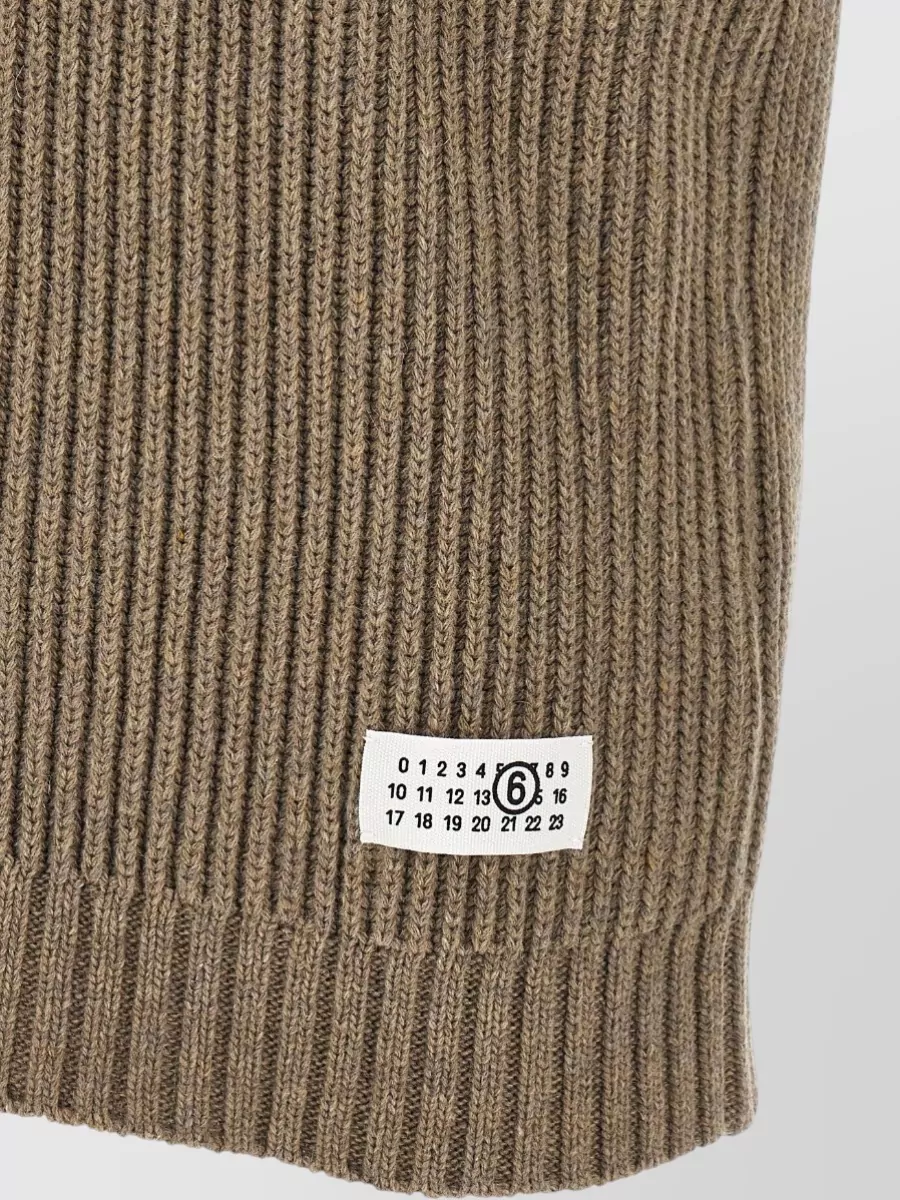 Mm6 Maison Margiela Ribbed Wool Blend Vest