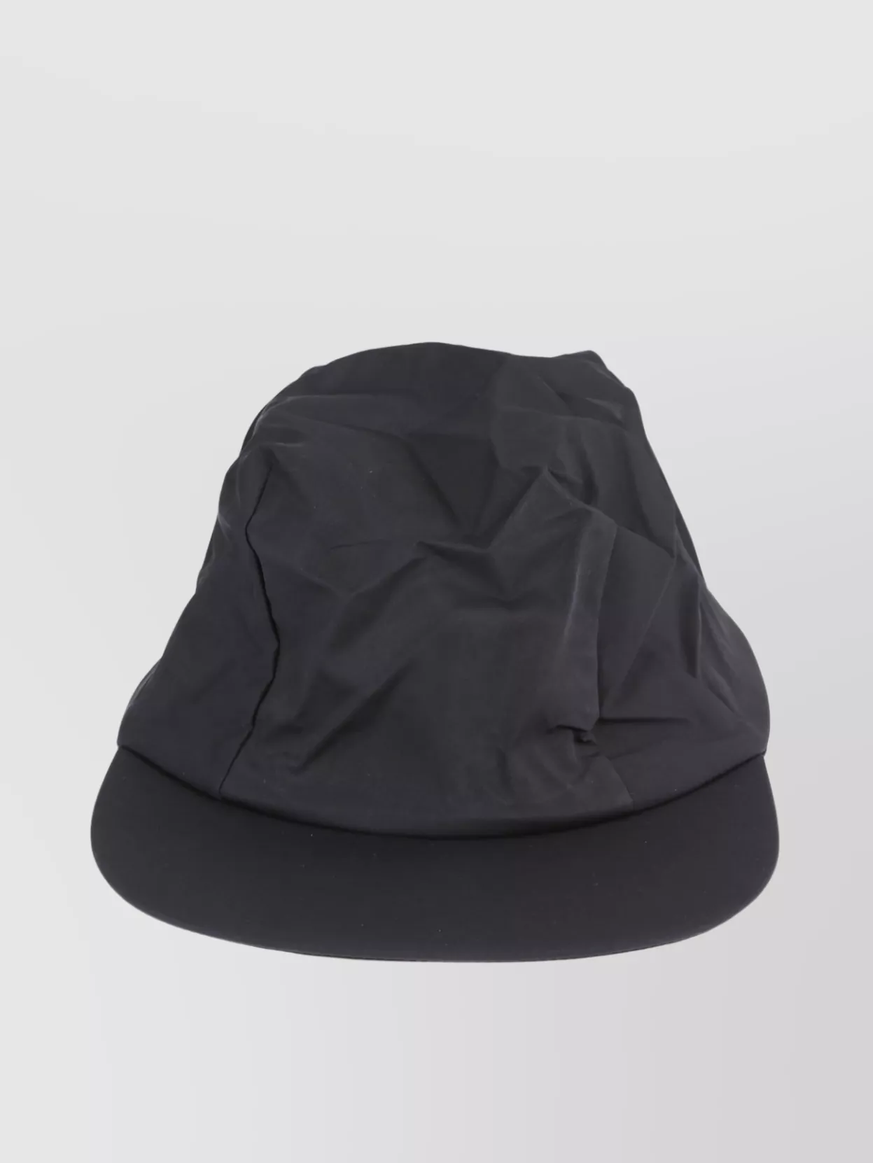 Issey Miyake Wide Brim Wrinkled Texture Cap