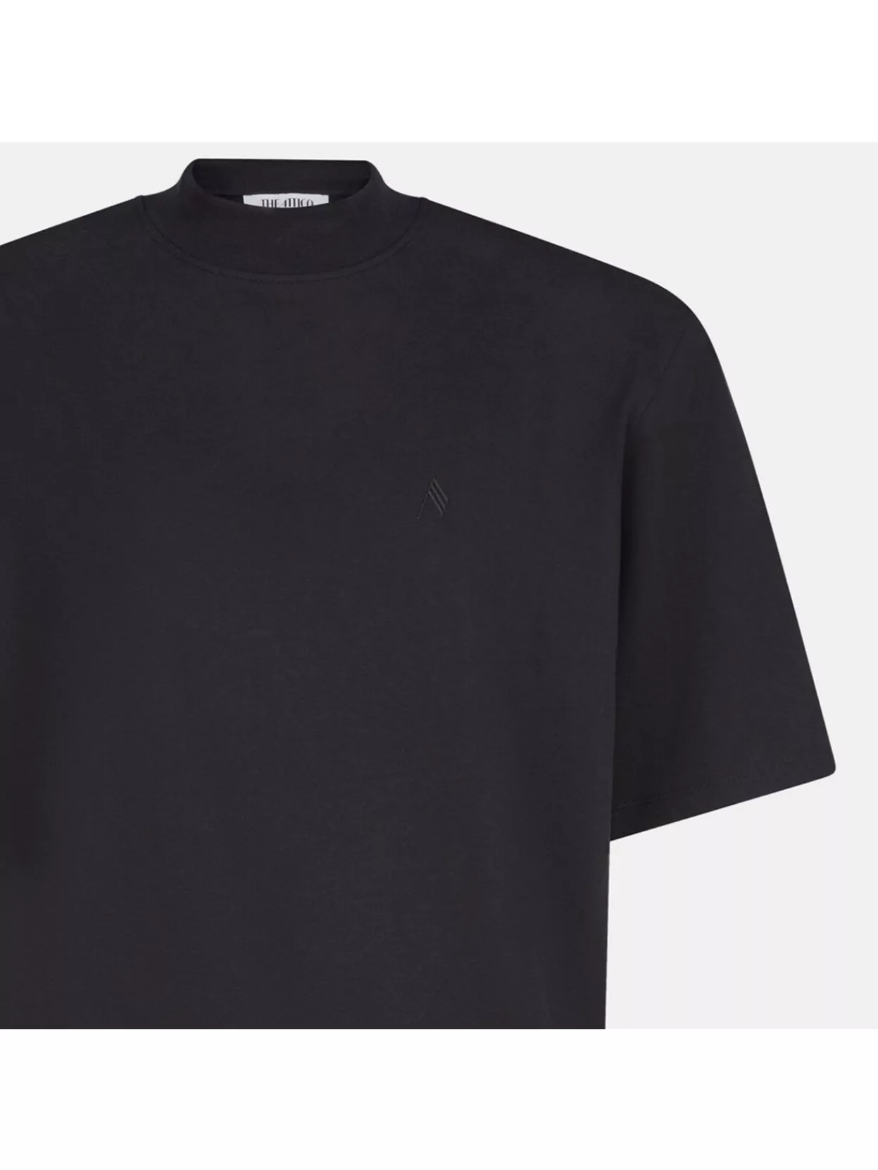 Attico T-shirt Black In Black