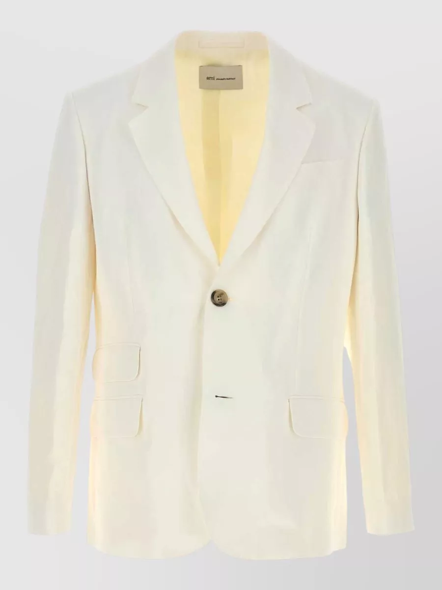 Ami Paris Linen blend blazer