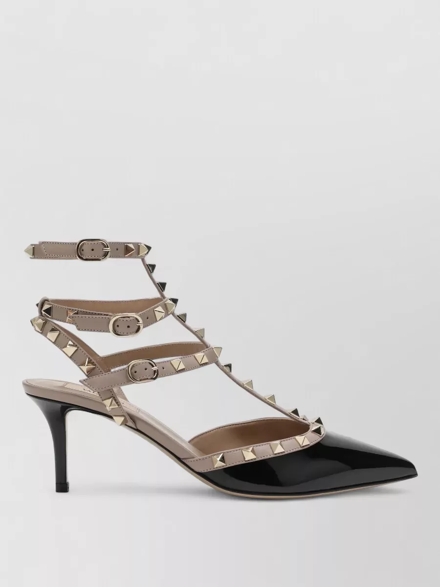 Valentino Garavani patent leather ankle-strap pumps
