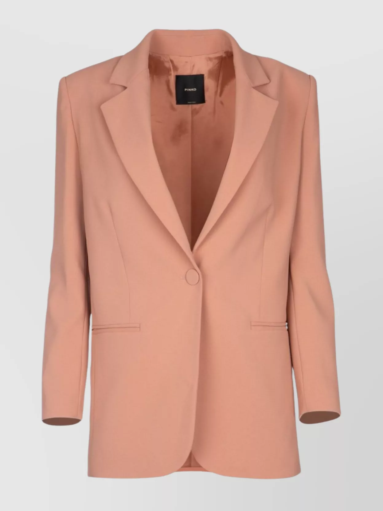 Shop Pinko Structured Notch Lapel Jacket With Flap Pockets