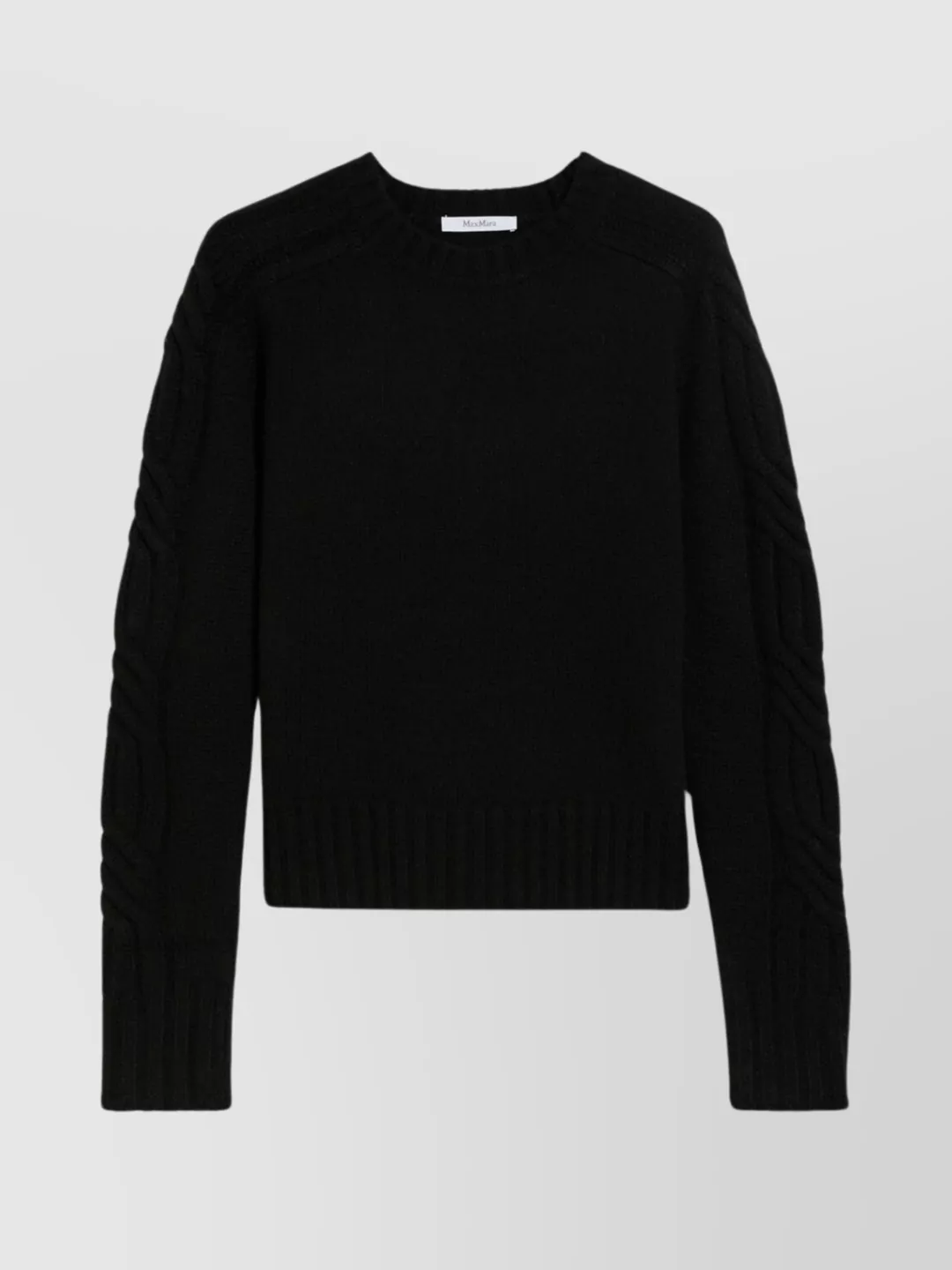 Shop Max Mara Sleeve Profile Cable Knit Sweater