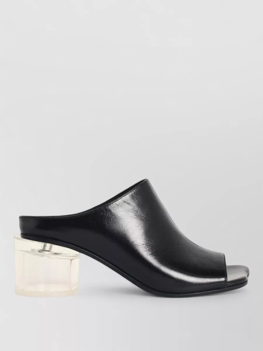 Mm6 Maison Margiela Anatomic Leather Mules Block Heel