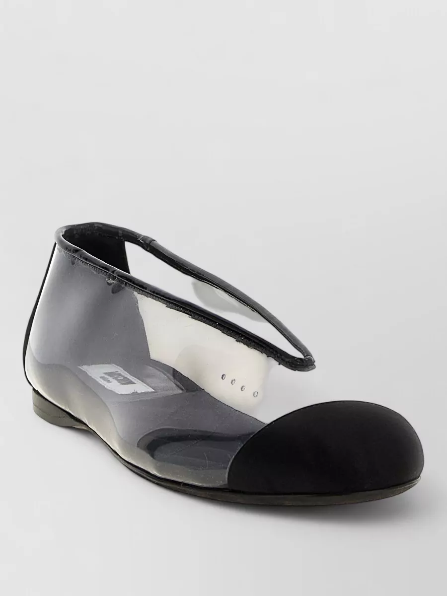 Moschino pvc ballerina flats
