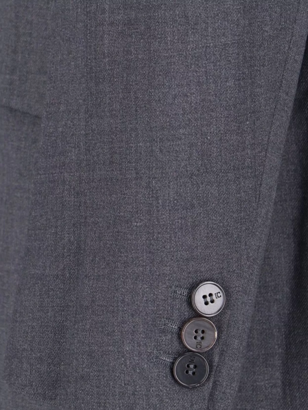 Low Classic Tailored Blazer With Notch Lapel And Pockets In Gray