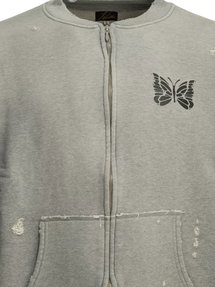 Needles Deconstructed Cotton Zip Jacket
