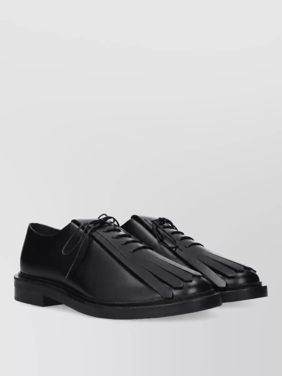 Max Mara leather derby shoes