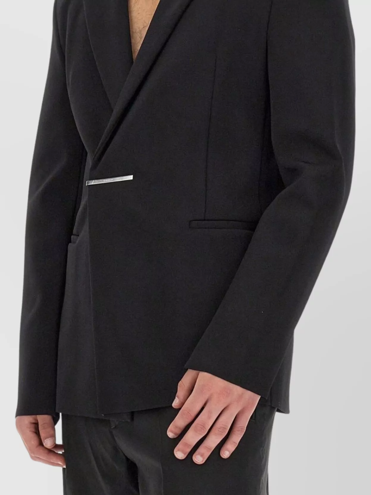 Givenchy Slim Fit Single-Breasted Knit Jacket