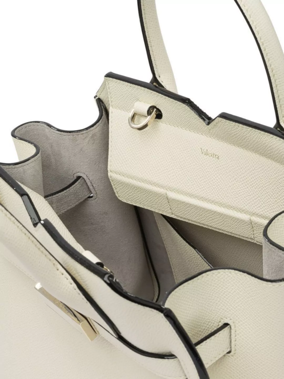 Valextra Structured Shoulder Bag With Detachable Strap