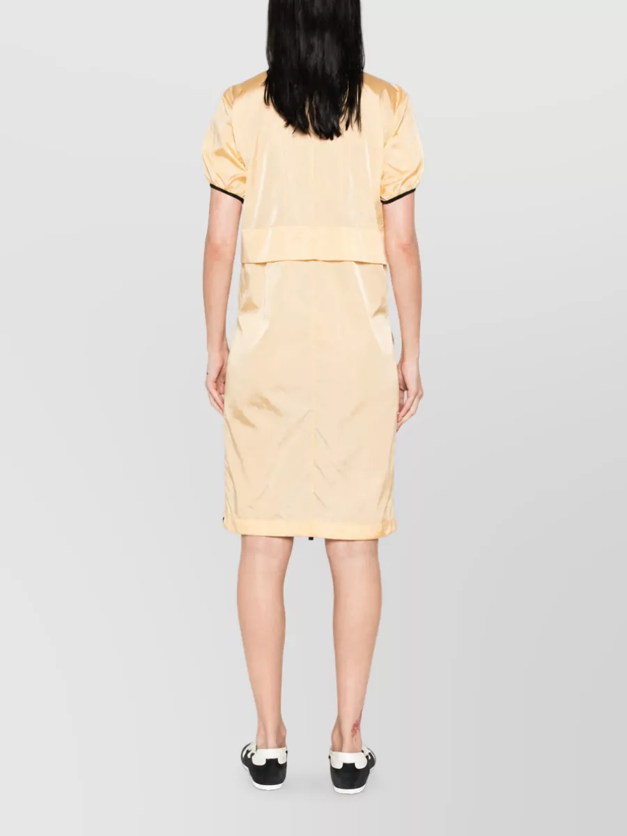 Marni Ripstop Zip-Front Short-Sleeve Dress