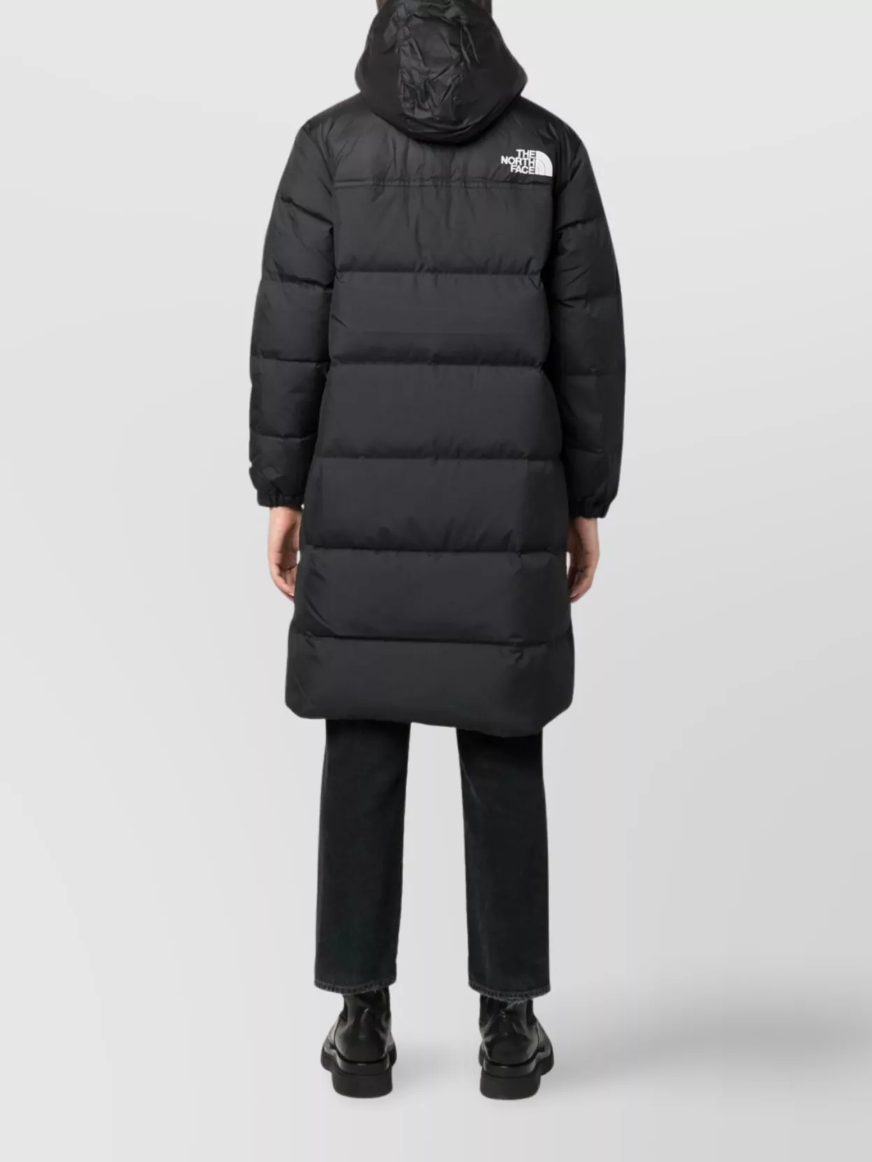The North Face Custom Fit Quilted Parka Jacket In Black