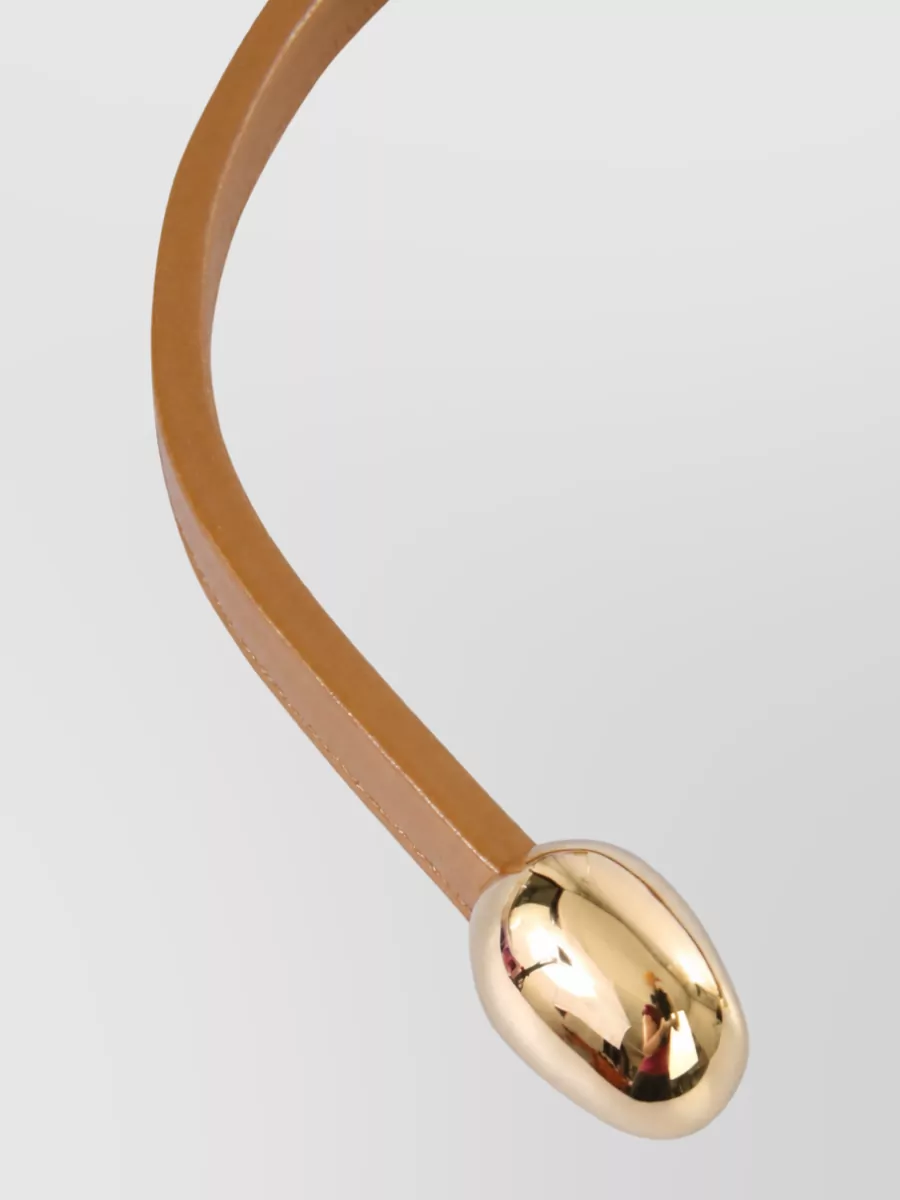 Bottega Veneta Leather Necklace