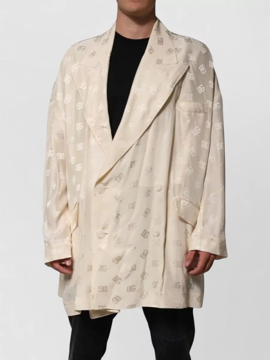 Dolce&Gabbana logo monogram double breasted coat