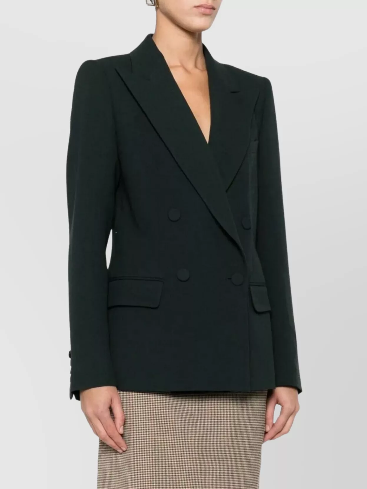 Dries Van Noten Double Breasted Jacket Flap Pockets