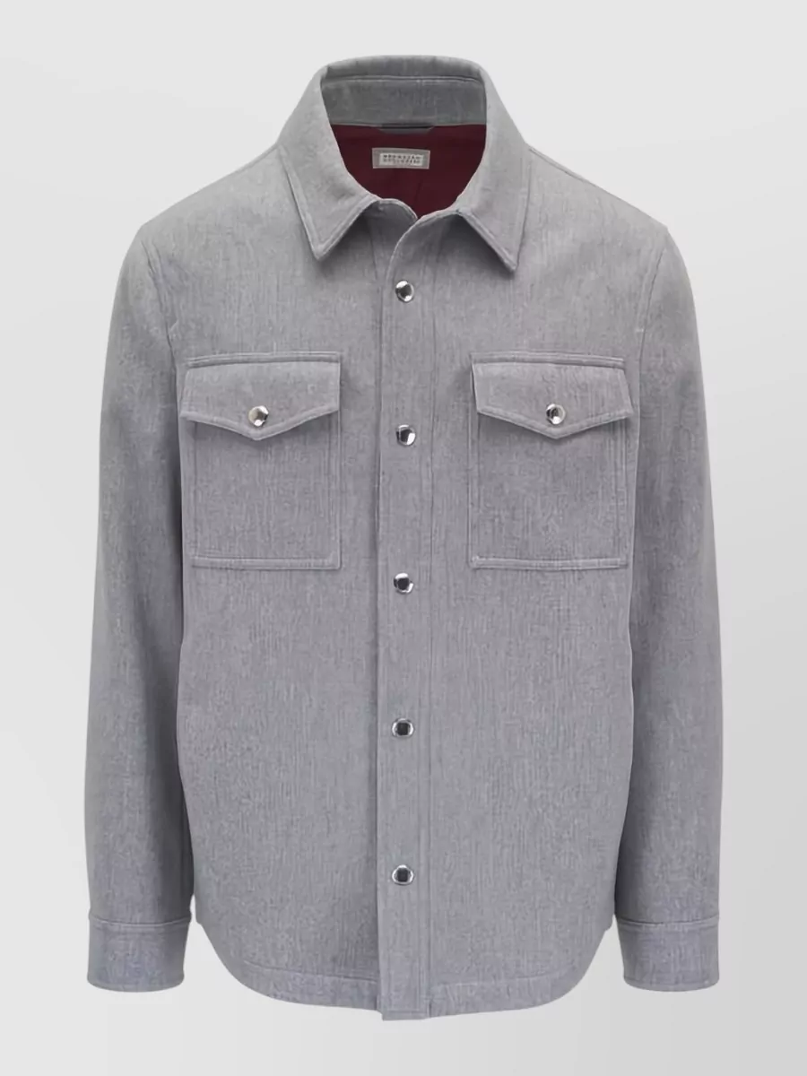 Brunello Cucinelli cashmere single breasted coat