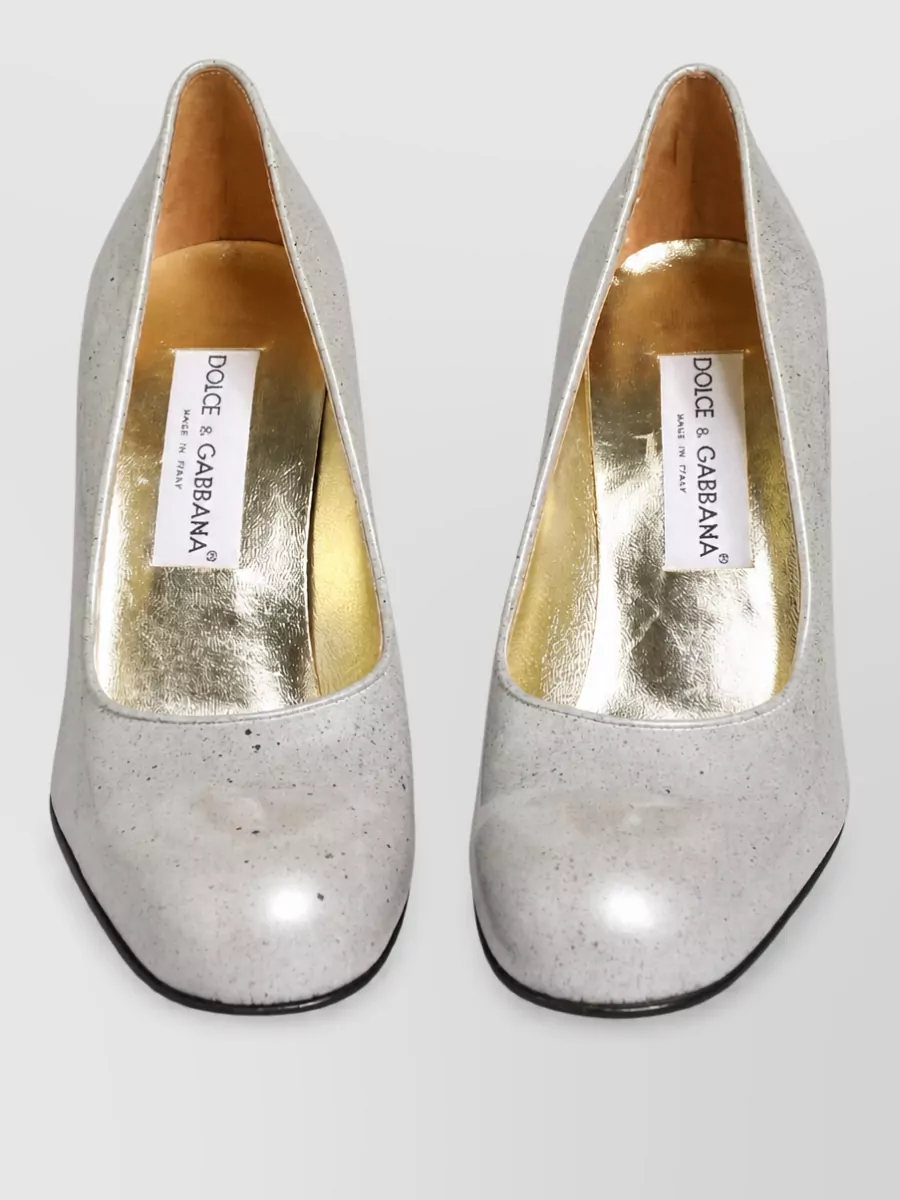 Dolce&Gabbana leather high-heel pumps