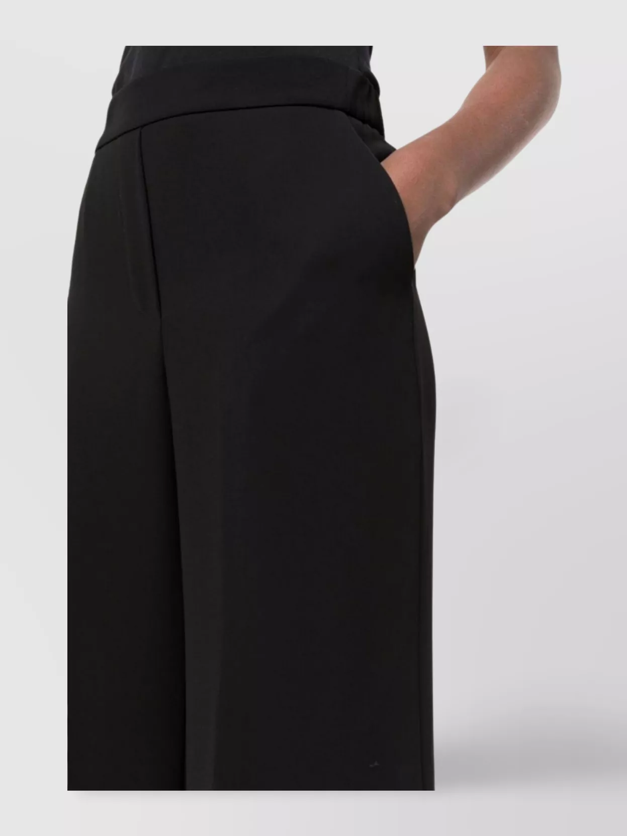 Parosh Straight Leg Trousers Ruched Detailing