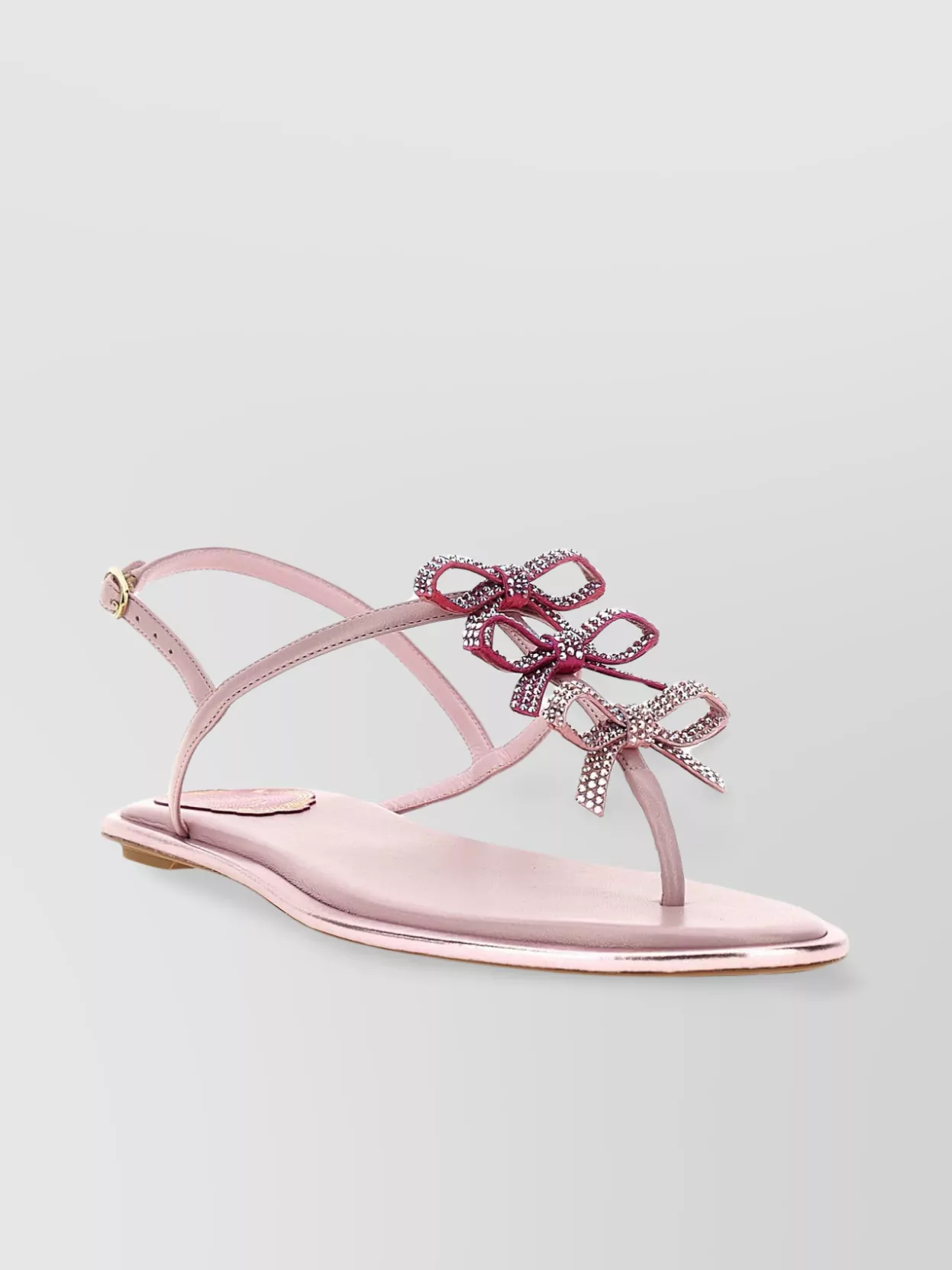 René Caovilla Diana Bow-detail Sandals In Pink