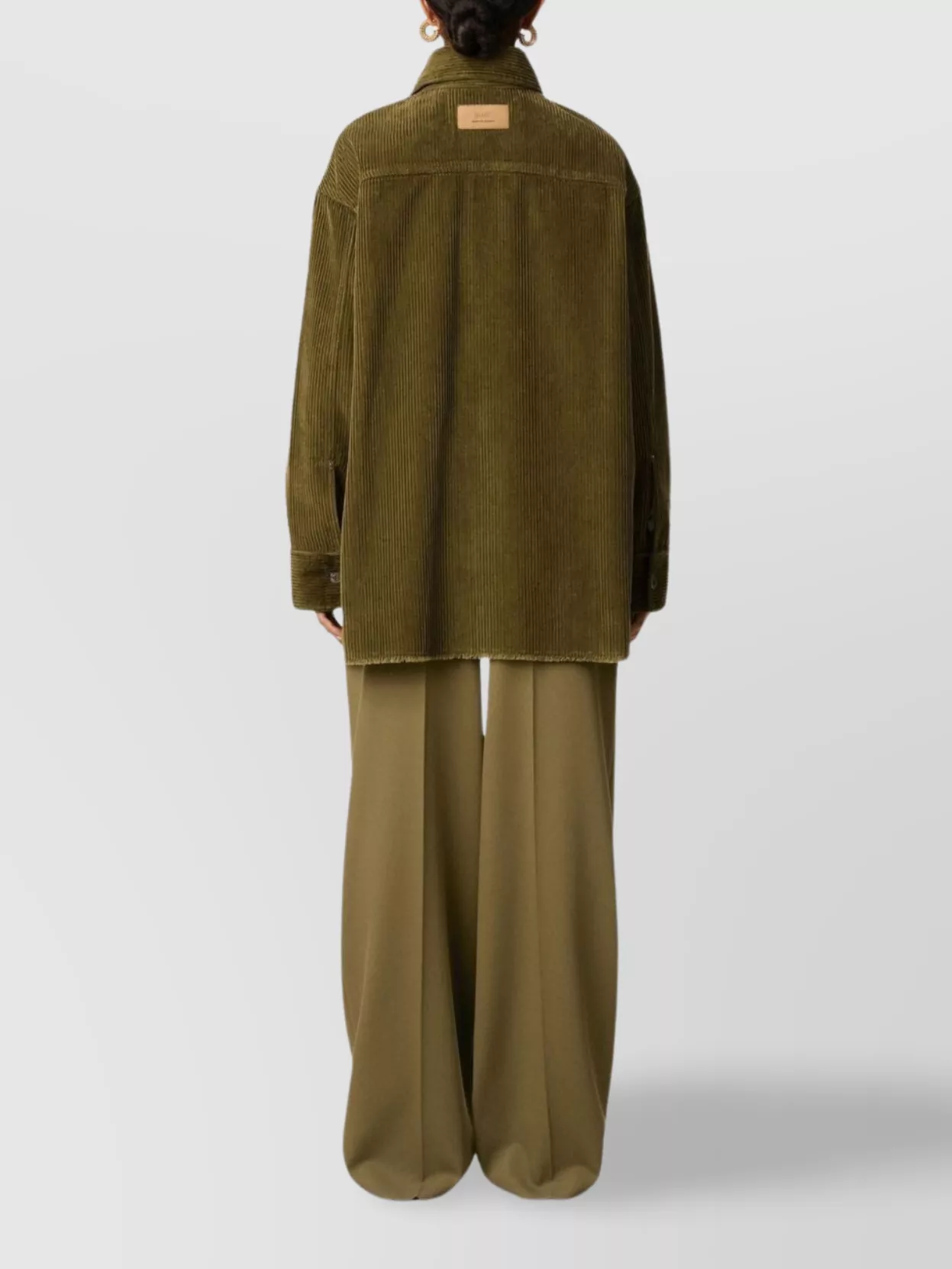 Ami Paris Overshirt With Chest Pocket And Long Sleeves