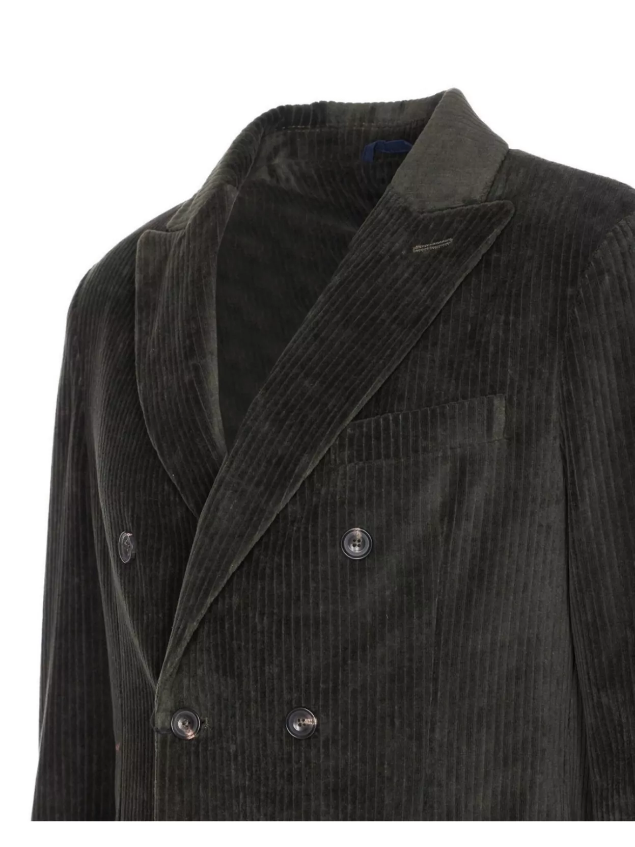 Circolo 1901 Suede Jacket With Button Detailing And Pockets In Gray