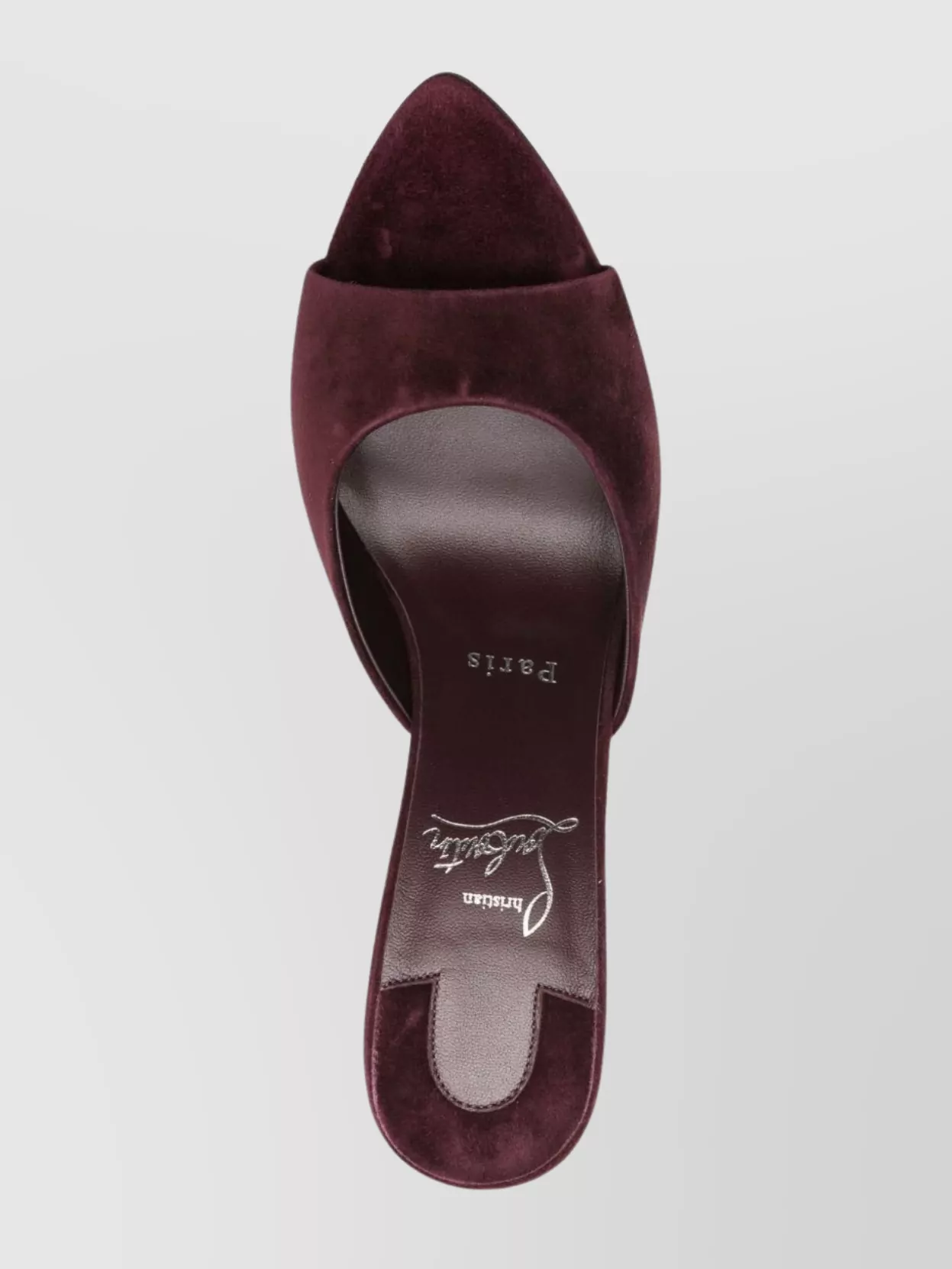 Christian Louboutin Pointed Toe Mules Featuring A Heel