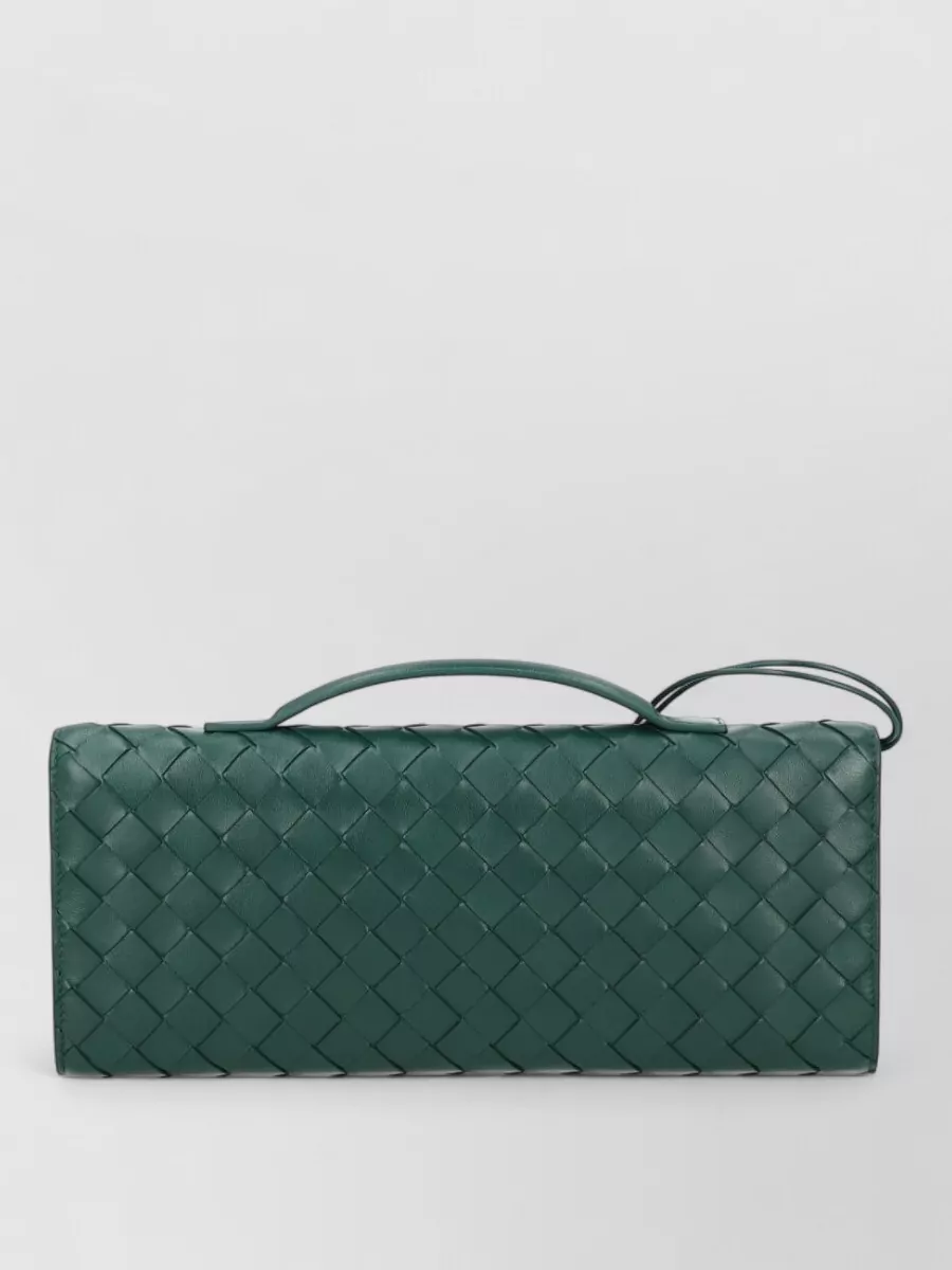 Bottega Veneta Andiamo Leather Clutch Bag
